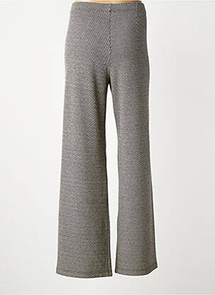 Pantalon droit stretch taille normale gris LAUREN VIDAL femme