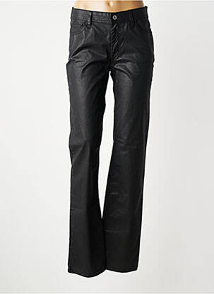 Pantalon droit stretch taille normale noir LAUREN VIDAL femme
