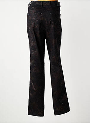 Pantalon slim tissage popeline taille normale noir TONI femme