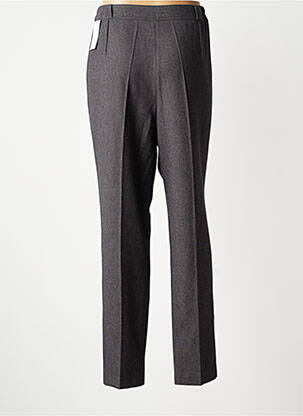 Pantalon droit taille à pinces taille haute gris ELSSA femme
