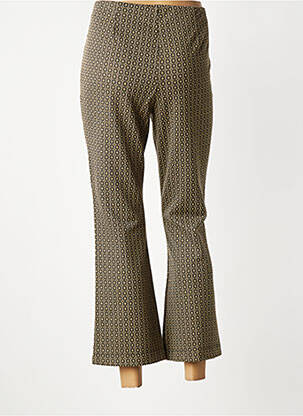 Pantalon 7/8 stretch taille normale vert LAUREN VIDAL femme