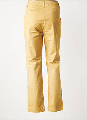 Pantalon chino tissage popeline taille normale beige LAUREN VIDAL femme