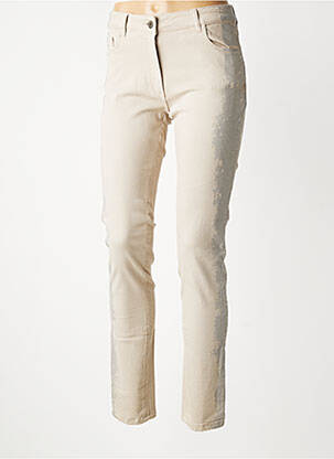 Jeans coupe slim stretch taille normale gris LAUREN VIDAL femme