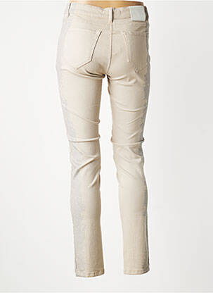 Jeans coupe slim stretch taille normale gris LAUREN VIDAL femme