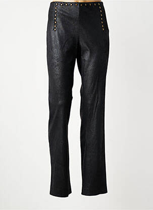 Pantalon slim stretch taille normale noir EXTENZO PARIS femme