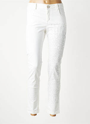 Jeans coupe slim stretch taille normale blanc ELISA CAVALETTI femme
