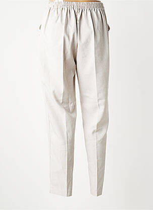Pantalon droit taille à pinces taille haute gris VISION NIGHT femme