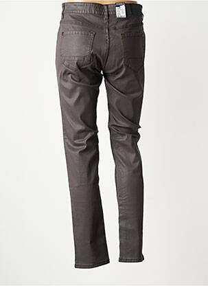 Pantalon slim tissage enduit taille normale gris ZERRES femme