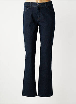 Jeans coupe droite stretch taille normale bleu PIONIER femme