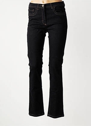 Jeans coupe slim taille haute taille haute noir ZERRES femme