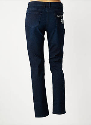 Jeans coupe slim tissage brut taille normale bleu DANIELA DALLAVALLE femme