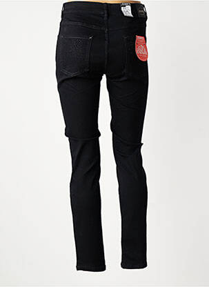 Jeans coupe slim tissage brut taille normale noir ZERRES femme