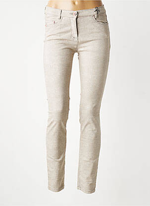 Jeans skinny stretch taille basse beige GERKE MY PANTS femme