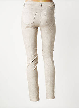 Jeans skinny stretch taille basse beige GERKE MY PANTS femme