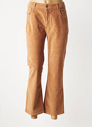 Pantalon flare stretch taille normale marron LAUREN VIDAL femme