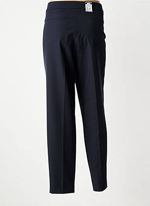 Pantalon droit tissage crêpe taille normale bleu ZERRES femme