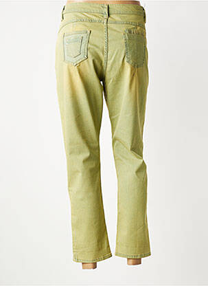 Jeans coupe droite stretch taille normale vert DANIELA DALLAVALLE femme