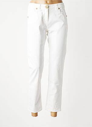 Jeans coupe slim taille normale taille normale blanc ELISA CAVALETTI femme