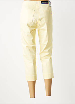 Pantacourt stretch taille normale jaune ZERRES femme