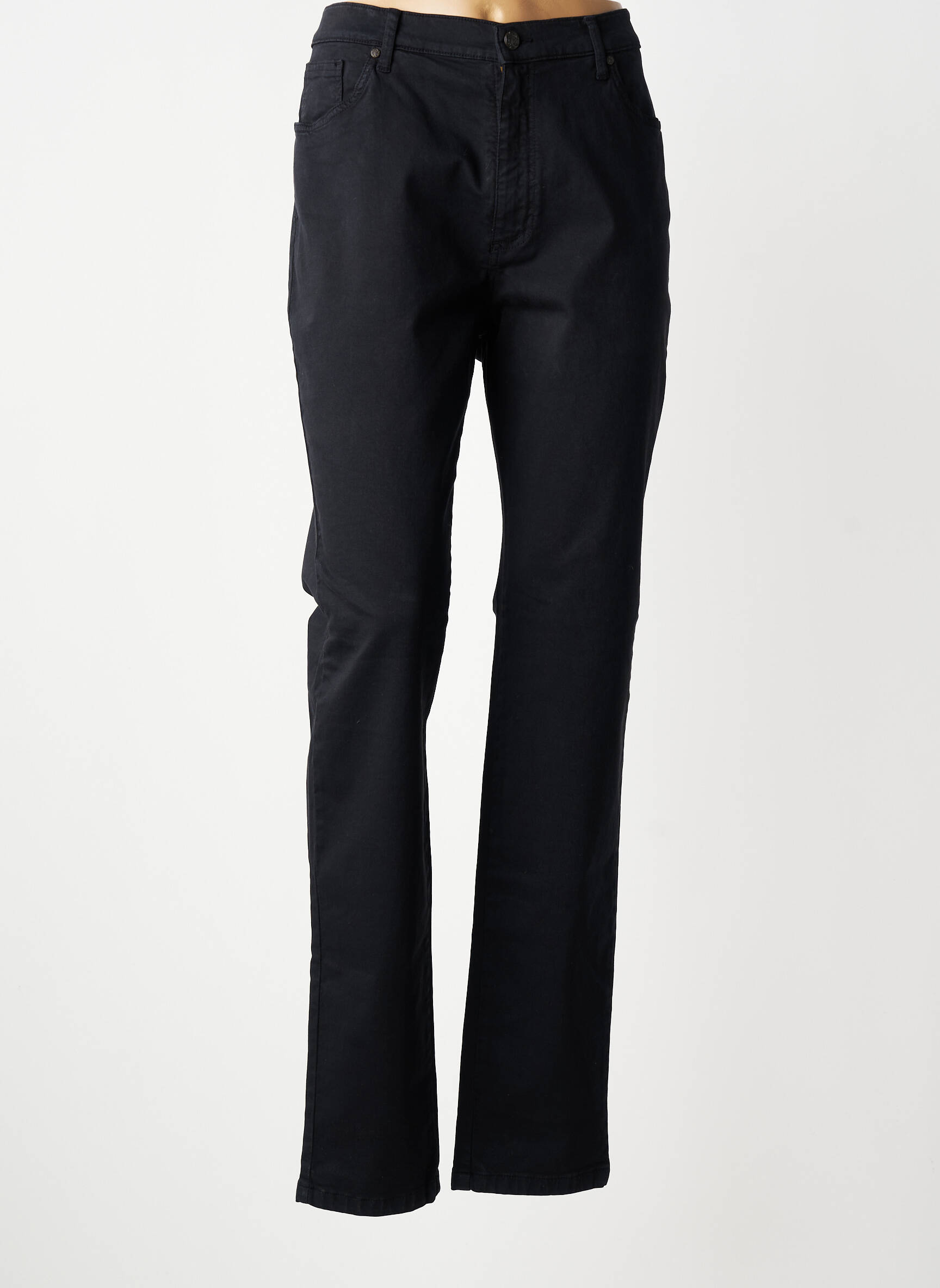 Jeans coupe slim stretch taille normale noir LDCN femme