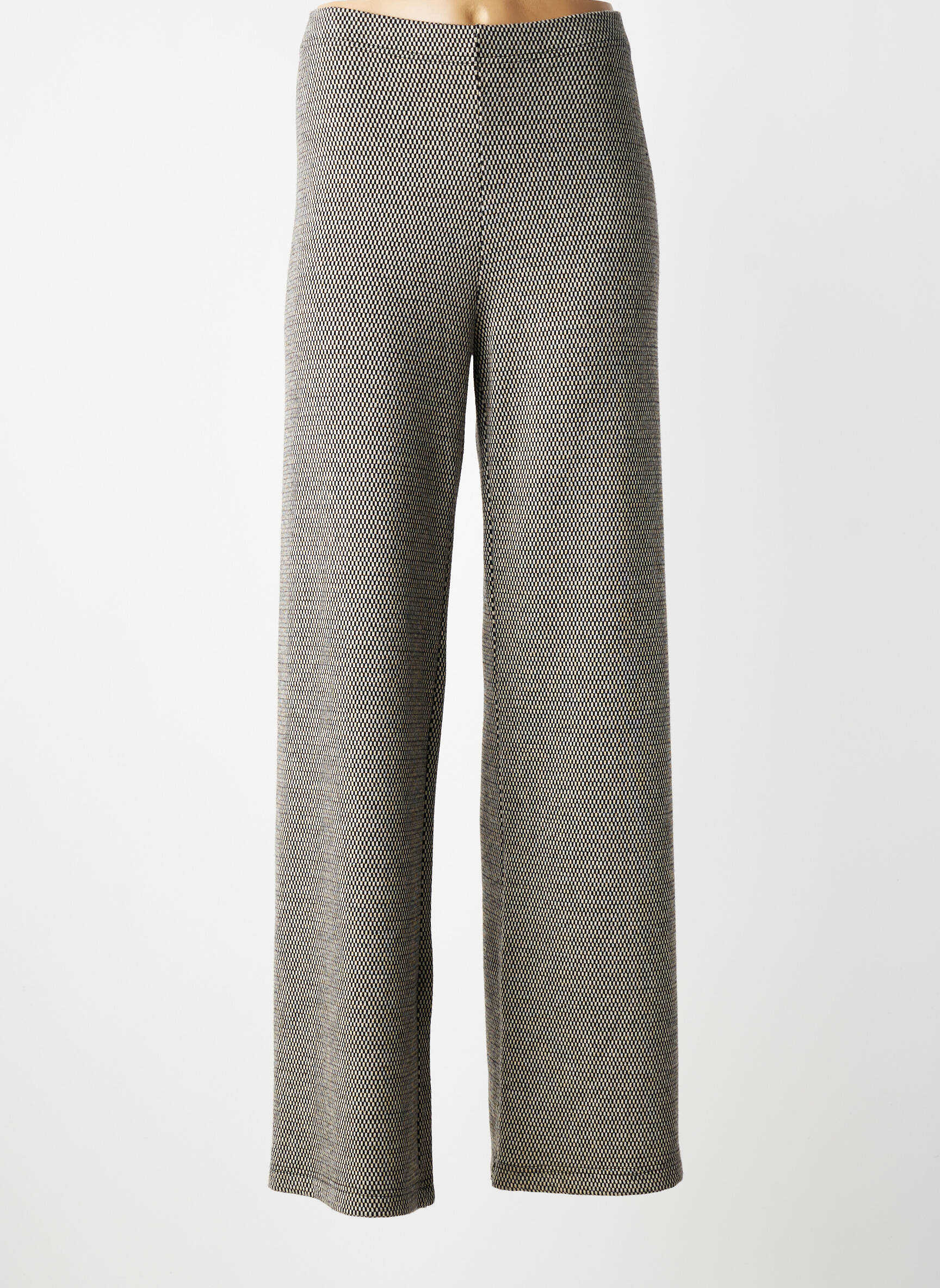 Pantalon droit stretch taille normale gris LAUREN VIDAL femme