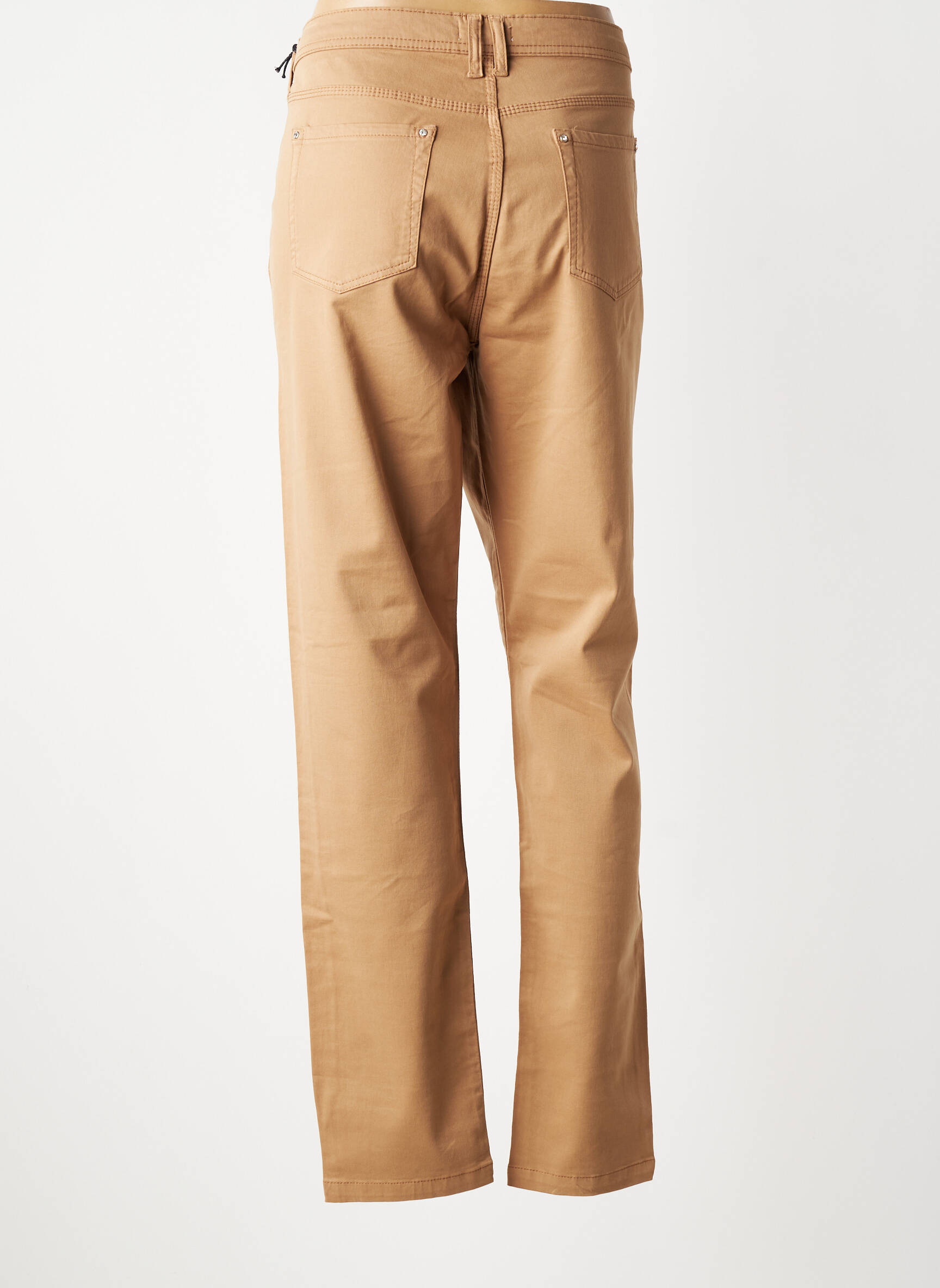 Jeans coupe slim stretch taille normale beige FUEGO WOMAN femme