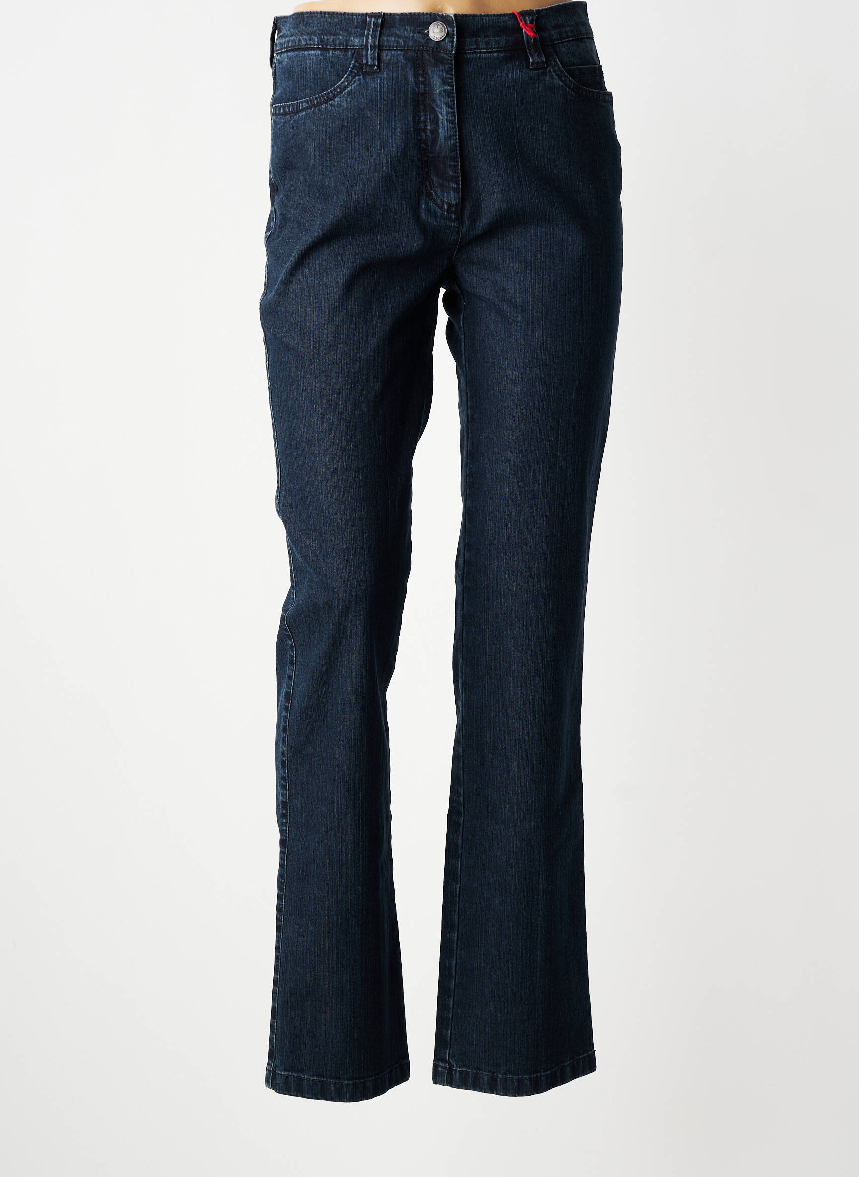 Jeans coupe slim taille haute taille haute bleu TONI femme