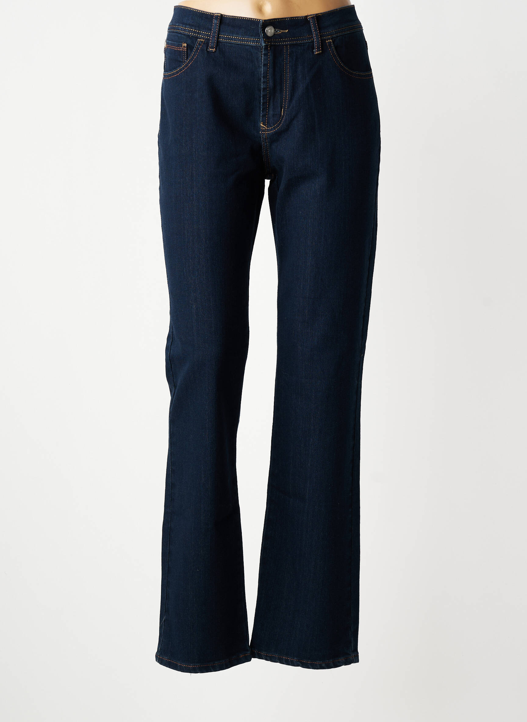 Jeans coupe slim tissage brut taille normale bleu PIONEER femme