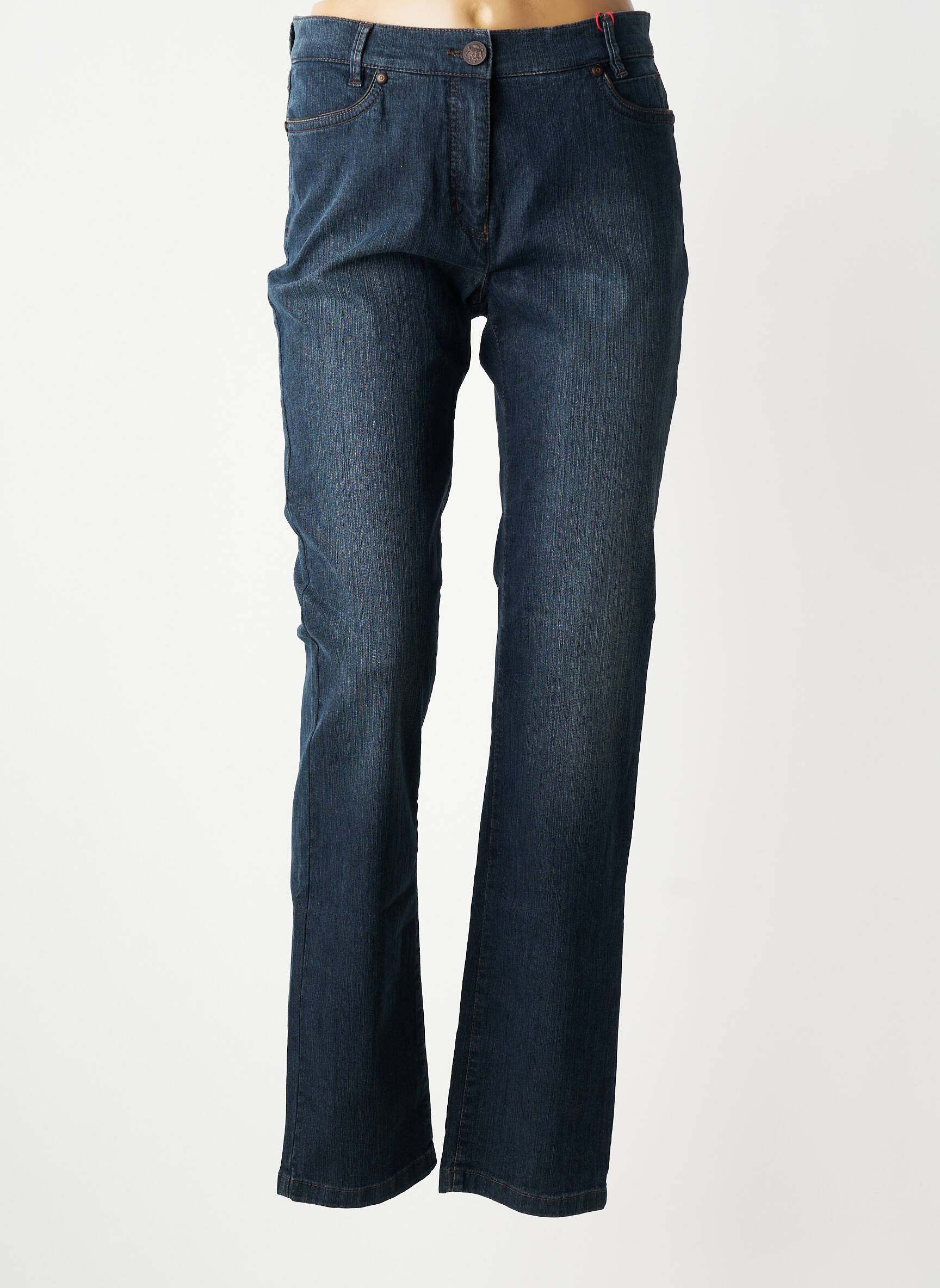 Jeans coupe slim stretch taille normale bleu TONI femme