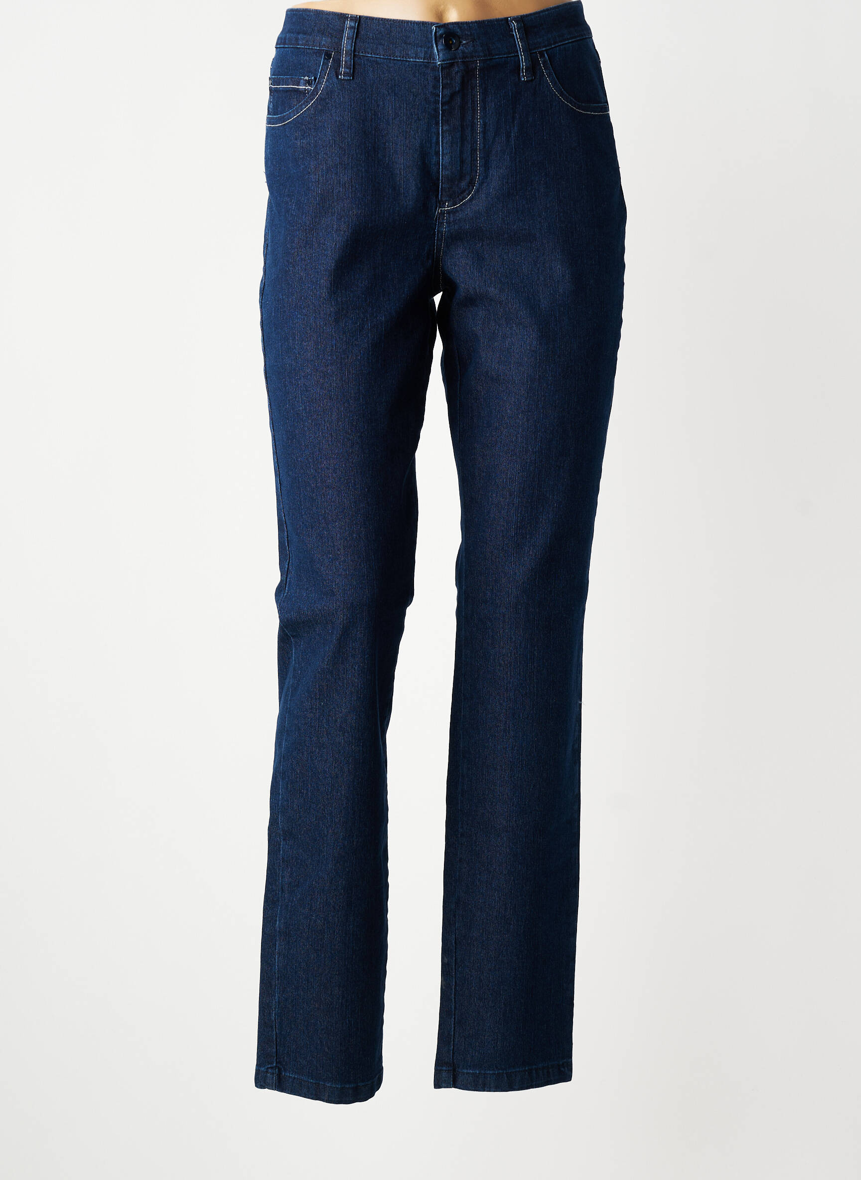 Jeans coupe slim stretch taille normale bleu LCDN femme