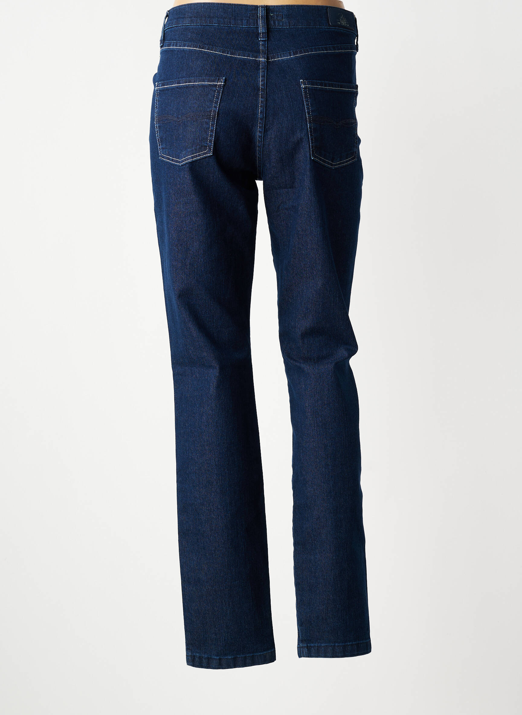 Jeans coupe slim stretch taille normale bleu LCDN femme