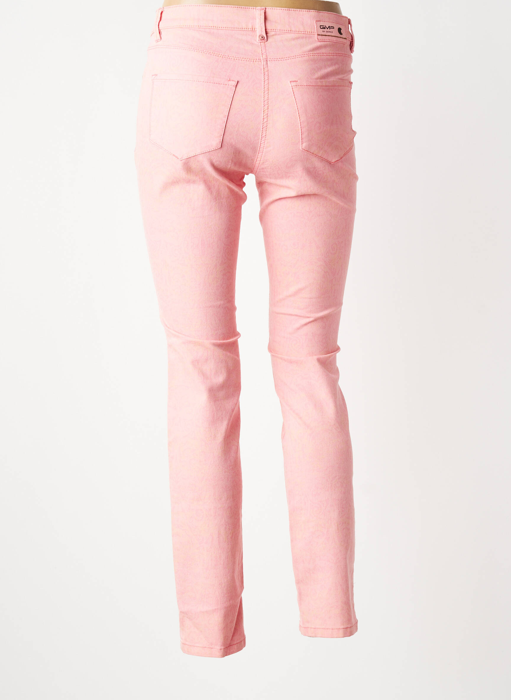 Jeans coupe slim taille basse taille basse rose GERKE MY PANTS femme