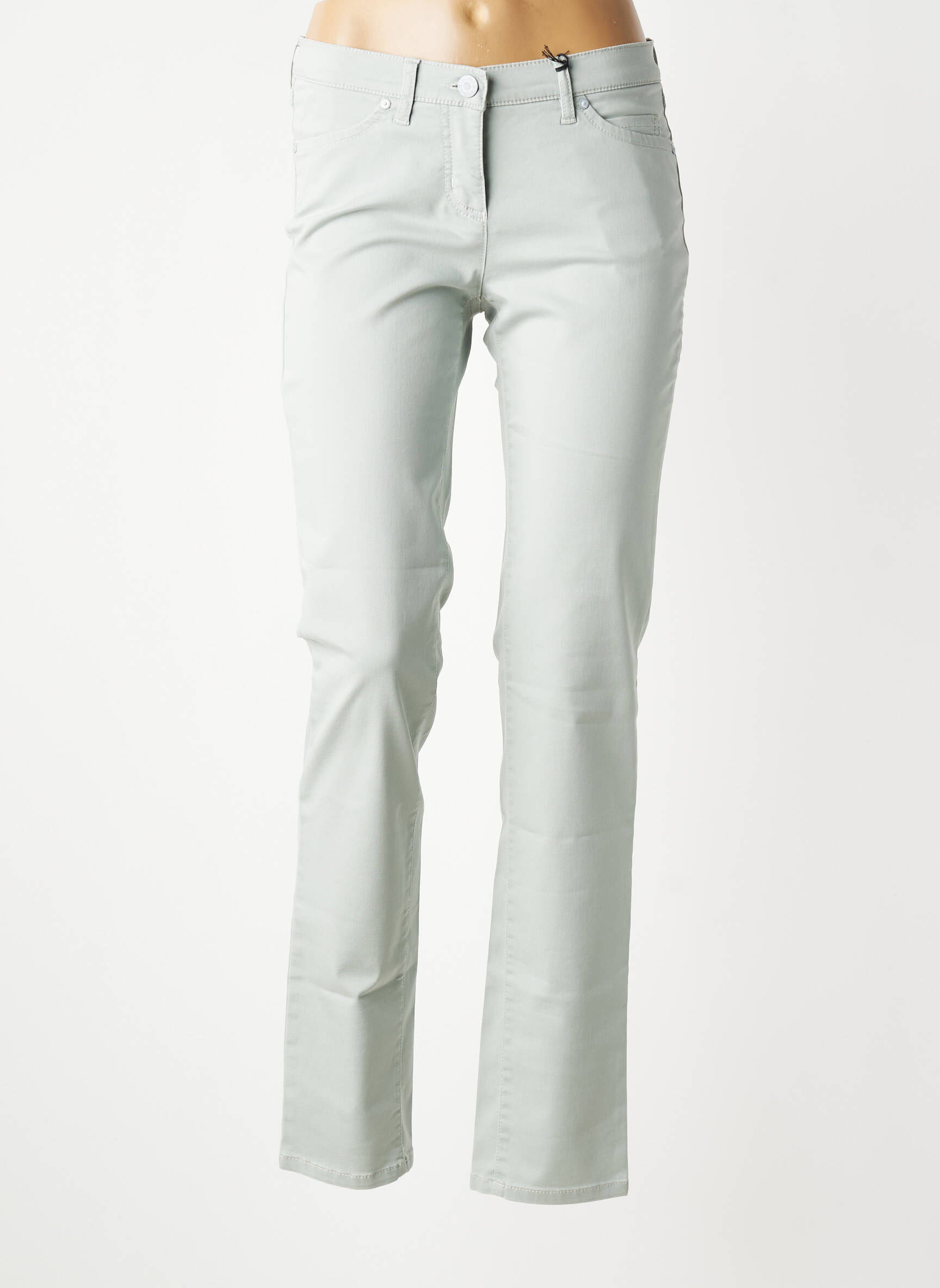 Jeans coupe slim taille basse taille basse vert TONI femme