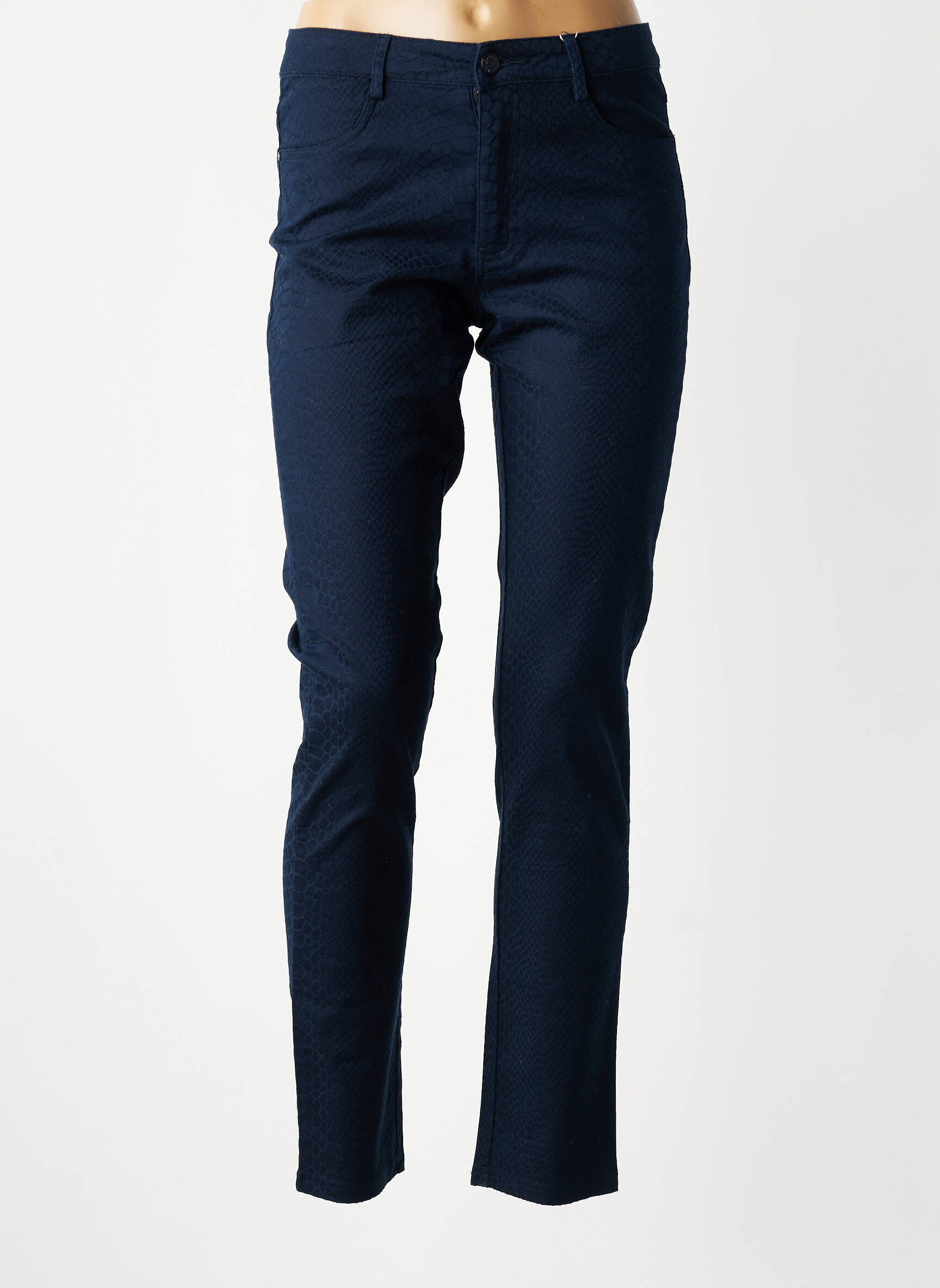 Jeans coupe slim stretch taille normale bleu YOULINE femme