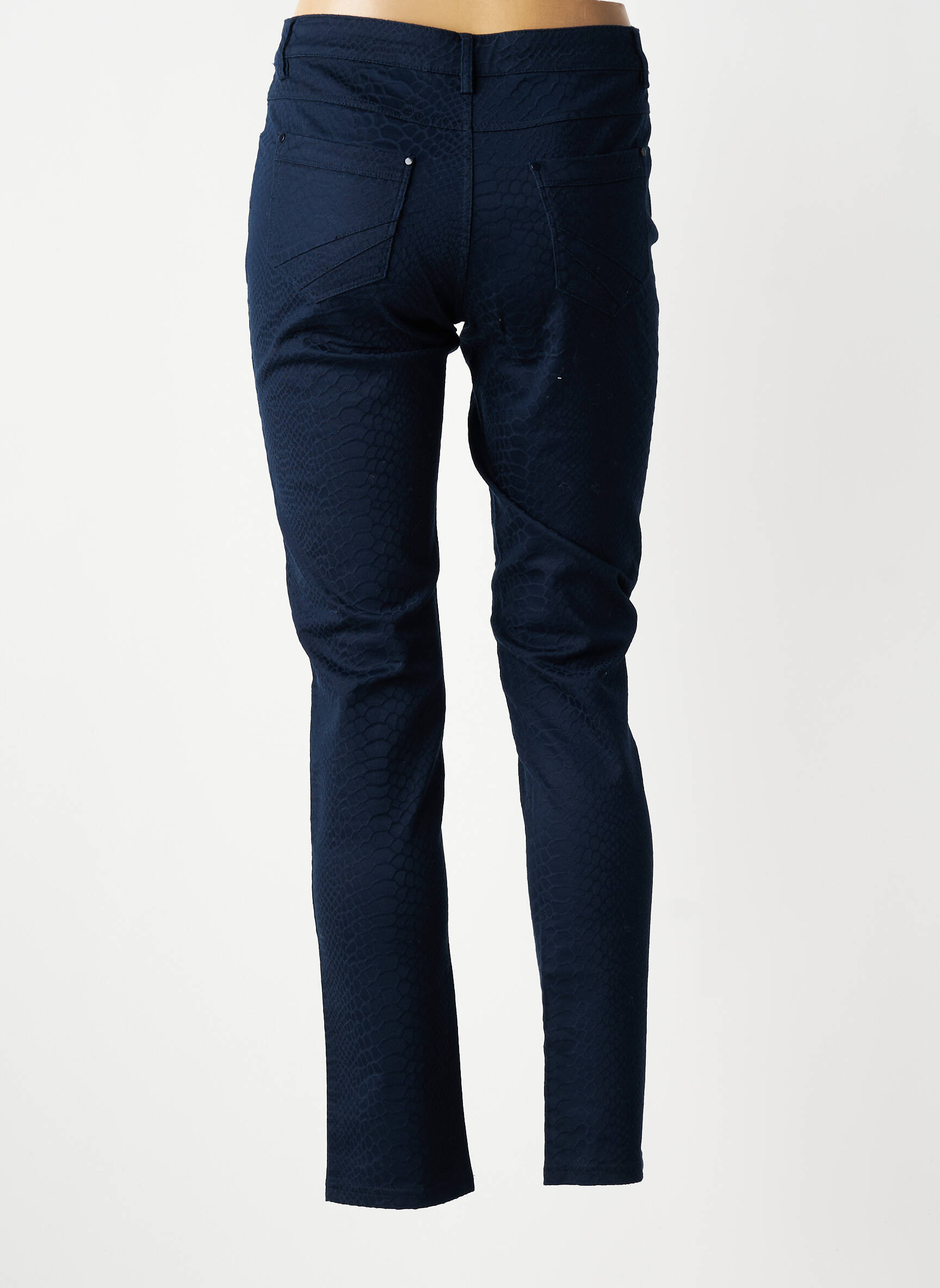 Jeans coupe slim stretch taille normale bleu YOULINE femme