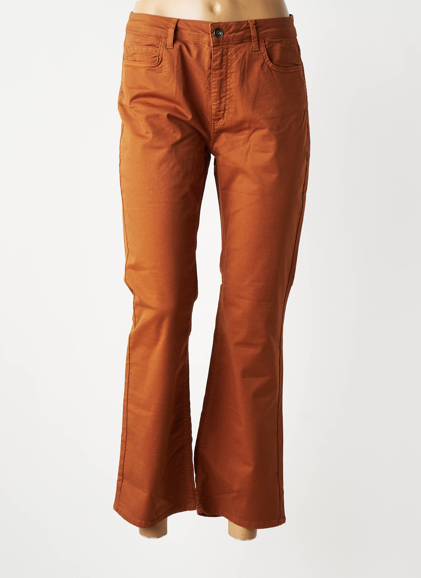 Jeans bootcut taille normale taille normale marron LAUREN VIDAL femme