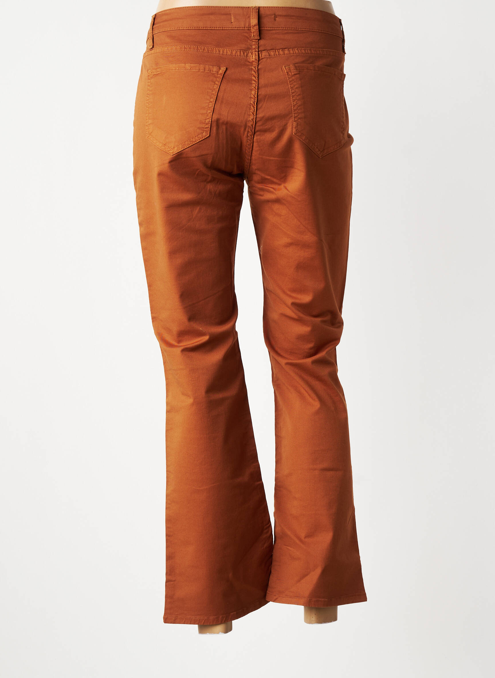 Jeans bootcut taille normale taille normale marron LAUREN VIDAL femme
