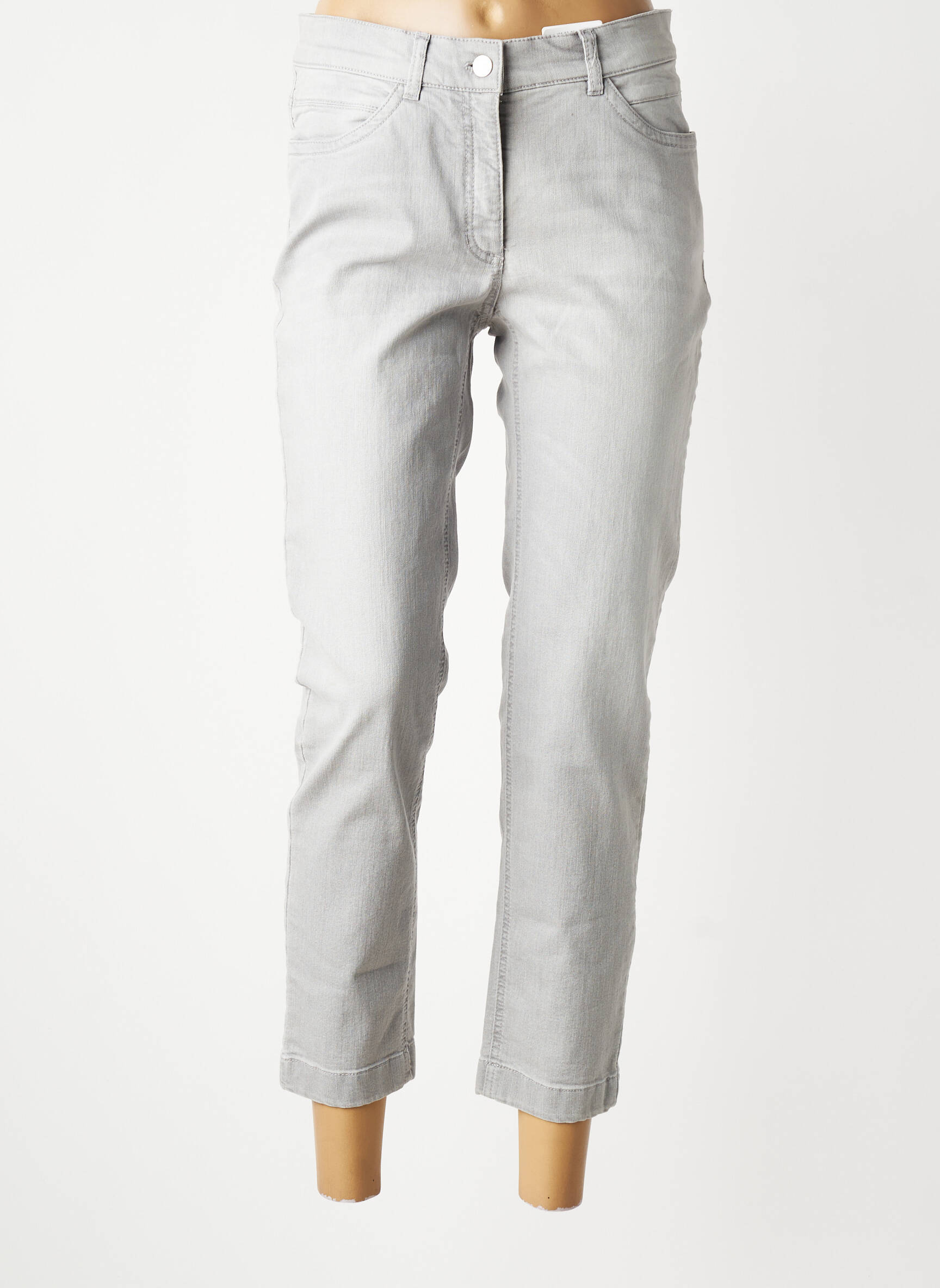 Jeans coupe slim stretch taille normale gris GELCO femme