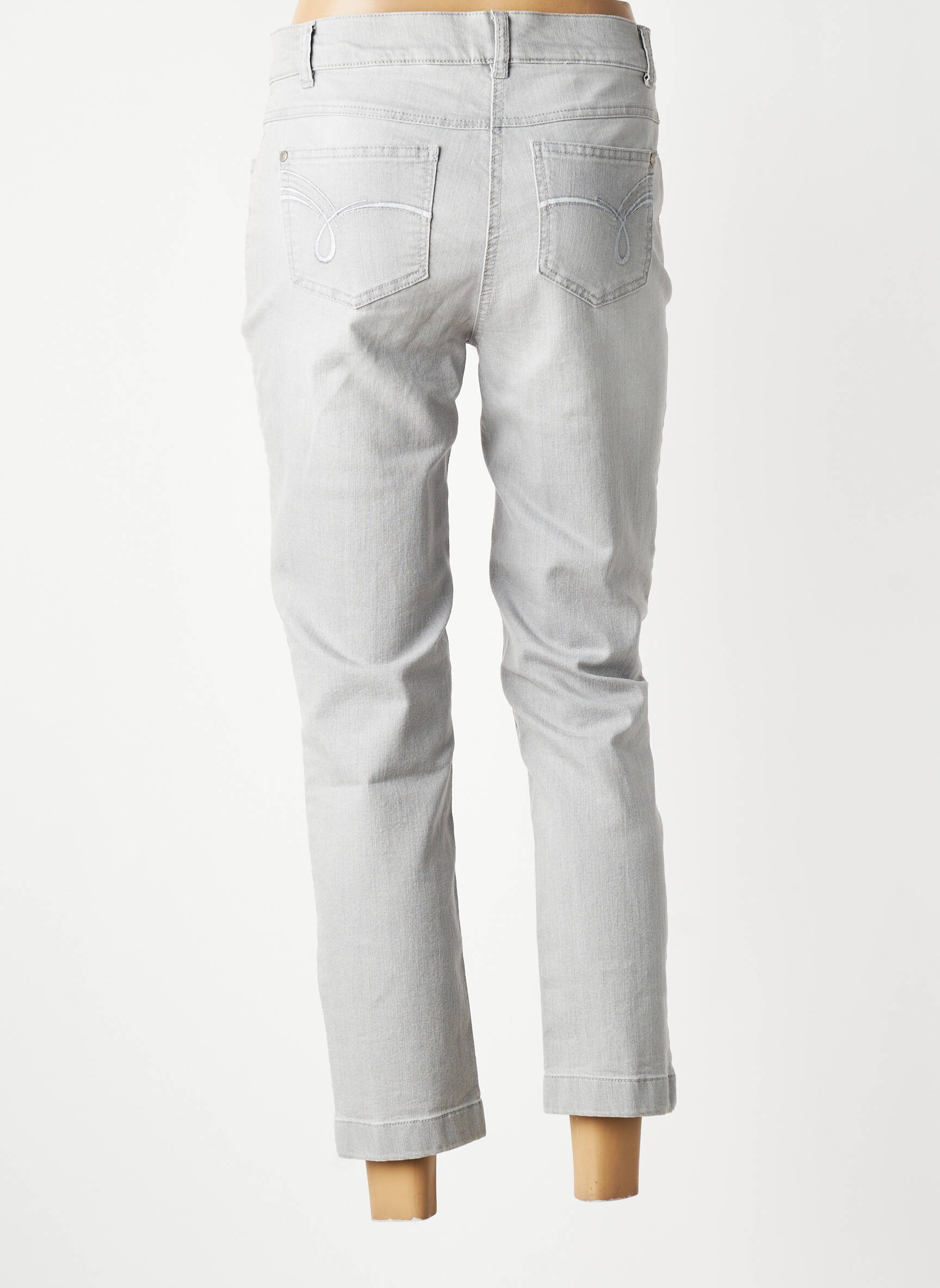 Jeans coupe slim stretch taille normale gris GELCO femme