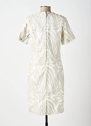 Robe mi-longue manches courtes manches courtes gris DIANE LAURY femme