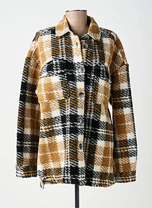 Veste casual poignets boutonnés avec fente beige TONI femme