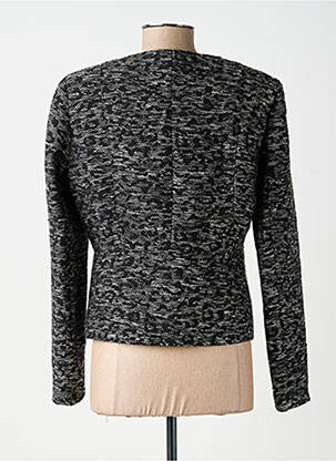 Veste chic col rond noir SMASHED LEMON femme