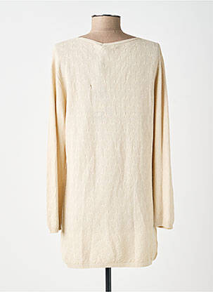 Pull tunique stretch manches longues beige ESCORPION femme