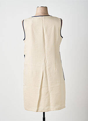 Robe mi-longue sans manche sans manche beige DIANE LAURY femme
