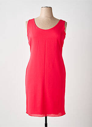 Robe mi-longue sans manche sans manche rouge CHEMA BLANCO femme