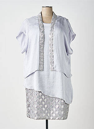 Ensemble robe doublure gris ANDAMIO femme