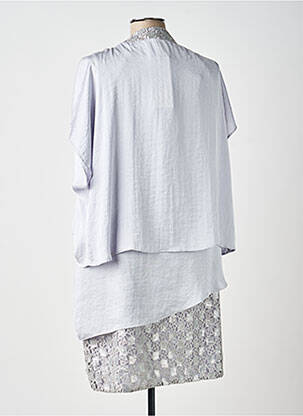 Ensemble robe coupe fluide gris ANDAMIO femme