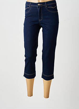 Pantacourt taille haute taille haute bleu YOULINE femme