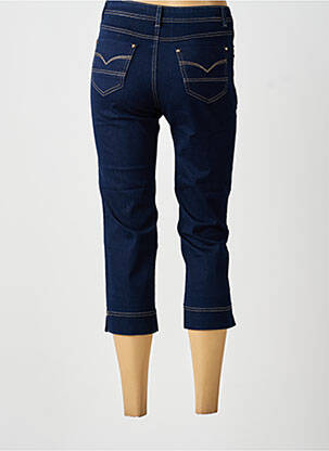 Pantacourt taille haute taille haute bleu YOULINE femme