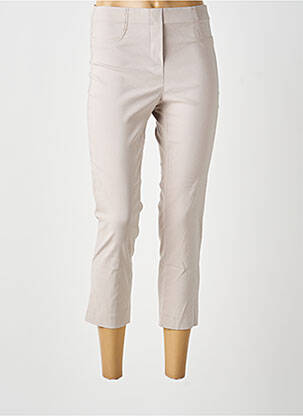 Pantacourt stretch taille normale gris LAUREN VIDAL femme
